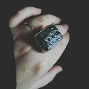 【送料無料】ネックレス　listingkundaliniジェットスターリングウィットビー300 listingkundalini whitby jet and sterling silver ring, was 300｜hokushin