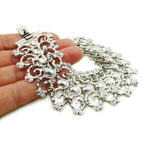【送料無料】ネックレス　ポンドタスコボックスアールデコデザインワイドブレスレットlarge 925 sterling taxco silver deco design wide bracelet in a gift box 37,037円