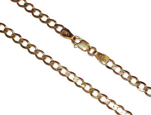 【送料無料】ネックレス　イエローゴールドチェーン9ct yellow gold 20 curb chain｜hokushin