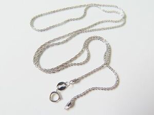 【送料無料】ネックレス　ソリッドインチｋホワイトゴールドネックレスブリングスターリンクチェーンスタンプ