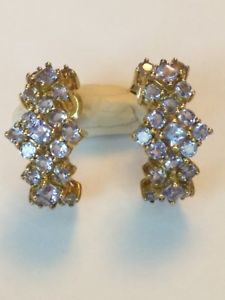 【送料無料】ネックレス　ゴールドアイオライトフープイヤリングpretty hallmarked 9ct gold iolite hoop earrings 38,337円