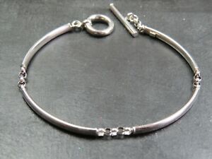 【送料無料】ネックレス　ヴィンテージホワイトゴールドファンシーバトンベルチャーリンクブレスレットvintage 9ct white gold fancy curved baton amp; belcher link bracelet c2000