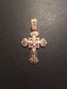 【送料無料】ネックレス　イエローゴールドクロスペンダントyellow gold cross pendant 455g 14ct585 38,337円