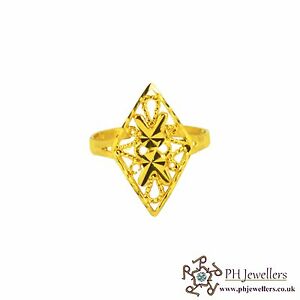 【送料無料】ネックレス　イエローゴールドサイズリング22ct 916 hallmark yellow gold size p ring fr9