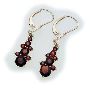 【送料無料】ネックレス　ゴールド333イェローゴールドイアリングガーネット6228womens earrings garnet in gold 333 yellow gold studs 6228 stud
