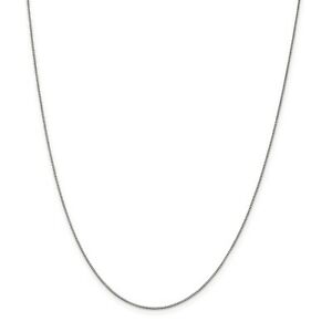 【送料無料】ネックレス　ｋホワイトゴールドソリッドプレーンボックスリンクチェーンロブスタークラスプ14k white gold 070mm solid plain box link chain w lobster clasp 14 30