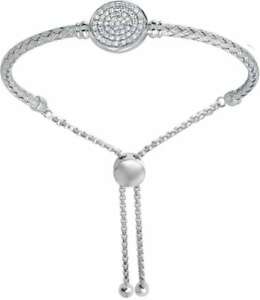 【送料無料】ネックレス　シャルルガルニエスターリングシルバーボロブレスレットクラスタcharles garnier sheila 9 sterling silver bolo bracelet w cz cluster