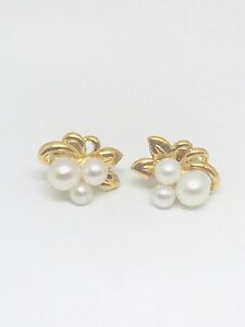 【送料無料】ネックレス　イヤリングgold earrings 18k 7501000 and pearls