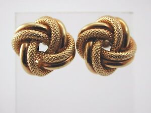 【送料無料】ネックレス　9ctイェローゴールドイアリング9ct yellow gold stud knot earrings｜hokushin
