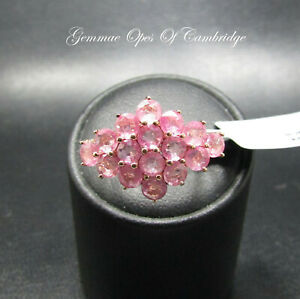 【送料無料】ネックレス　ｋゴールドゴールドピンクサファイアクラスタリングサイズサイズ large 9k gold 9ct gold pink sapphire cluster ring size n us size 6 34 268g