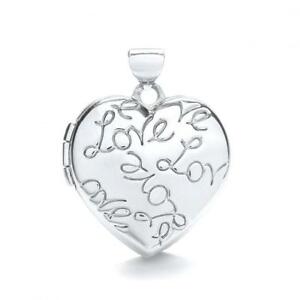 【送料無料】ネックレス　ホワイトゴールドハートモチーフロケット