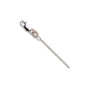 【送料無料】ネックレス　ソリッドホワイトゴールドチェーン 18ct solid white gold spiga hanging chain 18 460mm quality hallmarked 750｜hokushin