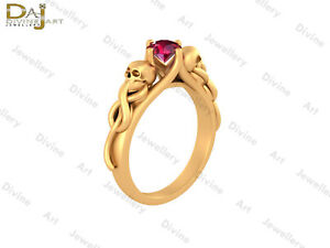 【送料無料】ネックレス　ヘビハロウィーンピンクルビーゴシックskull and snake ring halloween jewelry pink ruby gothic skull wedding ring women 45,370円