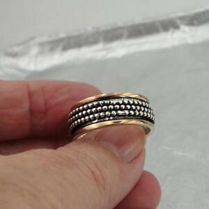 【送料無料】ネックレス　ハダルデザイナーハンドメイドｋローズゴールドスターリングシルバーリングhadar designer handmade 9k rose gold sterling silver swivel ring 95, 10 b 38,987円
