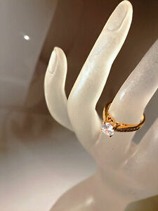 【送料無料】ネックレス　レディースゴールドリングセットスワロフスキークリスタルサイズボックスladies 24ct gold vermeil ring set 5g swarovski crystals size no free gift box｜hokushin