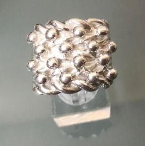 【送料無料】ネックレス　キーパーリングソリッドシルバーメンズキーパーリングサイズkeeper ring solid silver mens keeper ring size w weight 292g hallmarked