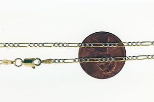 【送料無料】ネックレス　14k2フィガロチェーンネックレス17mm 1416 182022
