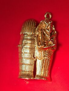 【送料無料】ネックレス　vintage 9 ct gold tutankhamen sarcophagus cin 3dcharm open mummy egyptianvintage 9 ct gold tutankhamen sarcophagus cin 3d