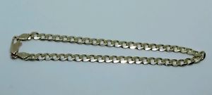 【送料無料】ネックレス　イエローゴールドブレスレット9ct yellow gold curb bracelet