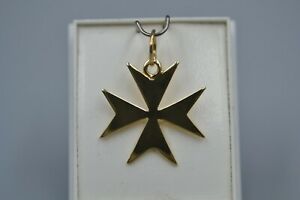 【送料無料】ネックレス　ゴールドマルタペンダント18ct gold maltese pendant