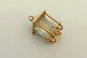 【送料無料】ネックレス　ビンテージゴールドガスランタンrare vintage hm 9ct gold 3d old gas lantern charm 793 g