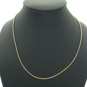 【送料無料】ネックレス　ネックレス18ct75018k3イエローバラボールネックレス