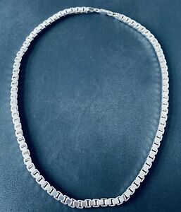 【送料無料】ネックレス　シルバー20ヘビーリンクチェーン5mm 02734silver 20 heavy weight box link chain, 5mm wide 02734