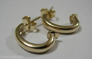 【送料無料】ネックレス　イエローゴールドスタッドイヤリングkaedesigns, genuine 375 9ct 9k yellow gold c stud earrings