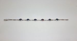 【送料無料】ネックレス　スターリングシルバートリプレットオパールオーバルリンクブレスレットドルmiran 180093 sterling silver triplet opal oval links bracelet rrp 299