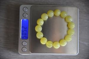 【送料無料】ネックレス　バルトブレスレットビーズグラムbaltic amber bracelet, round beads 14mm 2505grams yellow color a07｜hokushin