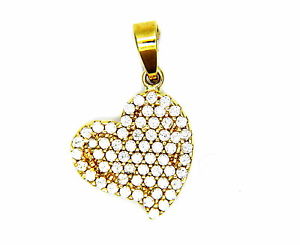 【送料無料】ネックレス　イエローゴールドペンダントyellow gold pendant 18kt 750 heart