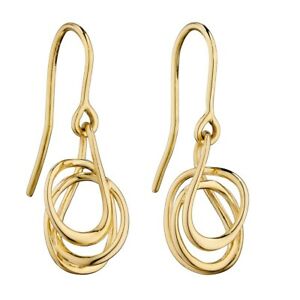 【送料無料】ネックレス　イェローゴールドワイヤーラップイアリングge2233elements gold yellow gold plain wire wrap earrings ge2233