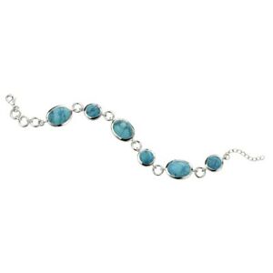 【送料無料】ネックレス　ブレスレットbeginnings sterling silver turquose statement bracelet b5198t｜hokushin
