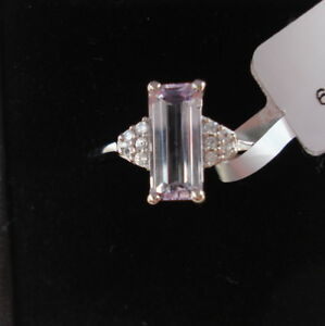 【送料無料】ネックレス　オクタゴンミナスジェライスブラジルホワイトゴールドリングcertified 225ct octagon minas gerais brazilian kunzite white gold ring