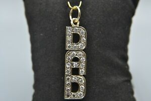 【送料無料】ネックレス　ゴールドペンダント9ct gold cz dad pendant｜hokushin