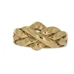 【送料無料】ネックレス　ヴィンテージ9ct4vintage 9ct gold four row puzzle ring