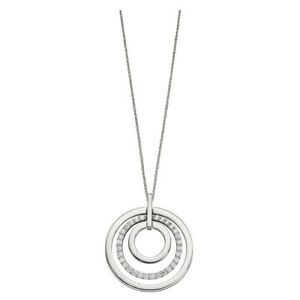 【送料無料】ネックレス　シルバートリプルオープンディスクペンダントfiorelli silver triple open disc pendant p4700c