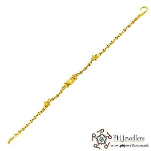 【送料無料】ネックレス　22ct 916イェローゴールドkb722ct 916 hallmark yellow gold kids bracelet kb7 42,237円