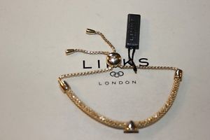 【送料無料】ネックレス　ロンドンシルバースターライトラウンドｋブレスレットリンクgenuine links of london 925 silver starlight round 18k ygv bracelet 50103428｜hokushin