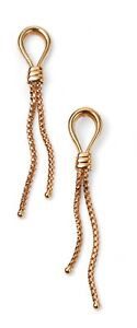 【送料無料】ネックレス　ボックス9ctイェローゴールドヘビリンクイアリング9ct yellow gold snake link drop earrings with giftbox