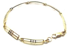 【送料無料】ネックレス　イエローゴールドヴィンテージアールヌーボーウィンドウリンクブレスレット9ct hallmarked yellow gold vintage art nouveau window link bracelet circa 1990s