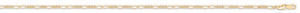 【送料無料】ネックレス　イエローゴールドフィガロチェーンyellow gold hollow figaro chain 24｜hokushin