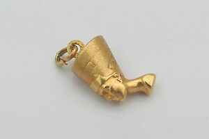 【送料無料】ネックレス　rare vintage 18ct gold embossed nephatite head charm353grare vintage 18ct gold embossed nephatite head charm 353 g