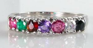 【送料無料】ネックレス　クラシックホワイトゴールドリングサイズclassic 9k white gold multistone regards half eternity ring free resize 42,237円