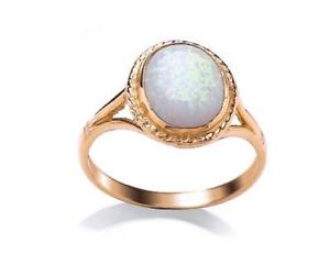 【送料無料】ネックレス　イエローゴールドオパールリング9ct yellow gold synthetic opal ring lr｜hokushin