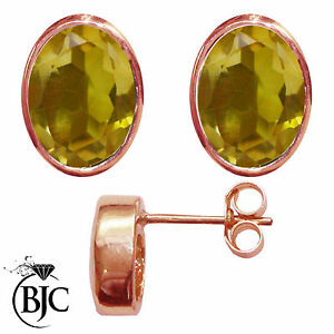 【送料無料】ネックレス　ローズゴールドシトリンオーバルスタッドイヤリングスタッドbjc 9ct rose gold natural citrine oval stud earrings 300ct studs brand