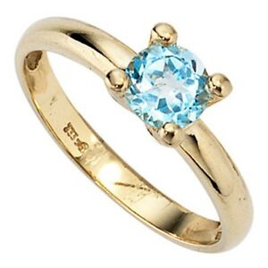 【送料無料】ネックレス　トパーズ333イェローゴールドwomens ring gold ring, topaz blue, 333 gold yellow gold, plain ladies