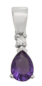 【送料無料】ネックレス　アメジストペンダントナシamethyst pendant pear