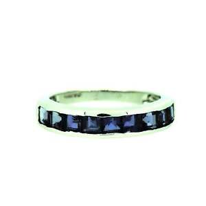 【送料無料】ネックレス　ホワイトゴールドタンザナイトトリロジーリングサイズwomens 9ct white gold tanzanite trilogy ring size n 299g｜hokushin