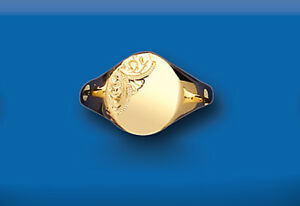 【送料無料】ネックレス　ゴールドレディースサイズgold oval signet ring ladies hallmarked british made size l q 44,837円